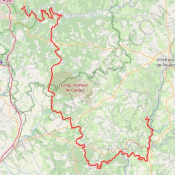 Itinéraire quercy jour 3 new, distance, dénivelé, altitude, carte, profil, trace GPS