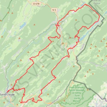 Itinéraire GRP Tour de la Haute Bienne, distance, dénivelé, altitude, carte, profil, trace GPS