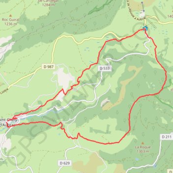 Itinéraire Boucle sur le plateau d'Aubrac par la voie romaine, distance, dénivelé, altitude, carte, profil, trace GPS
