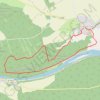 Itinéraire La Poudrière - Villey-le-Sec, distance, dénivelé, altitude, carte, profil, trace GPS