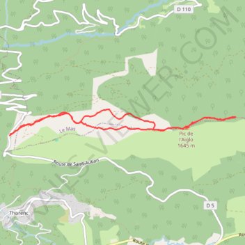Itinéraire 2026 03 20 - pic de l'aiglo et un peu plus pix, distance, dénivelé, altitude, carte, profil, trace GPS