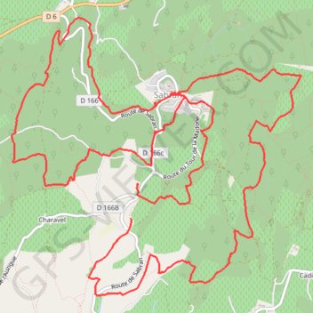 Itinéraire Sabran, distance, dénivelé, altitude, carte, profil, trace GPS