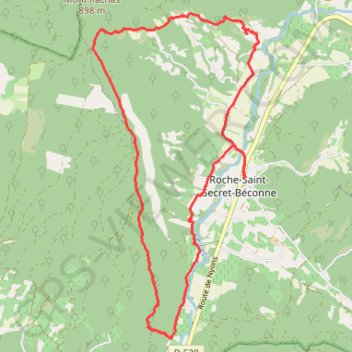 Itinéraire Crête du Rozier, distance, dénivelé, altitude, carte, profil, trace GPS