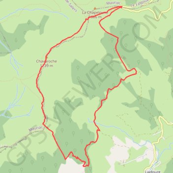 Itinéraire Le puy de Chavaroche, distance, dénivelé, altitude, carte, profil, trace GPS