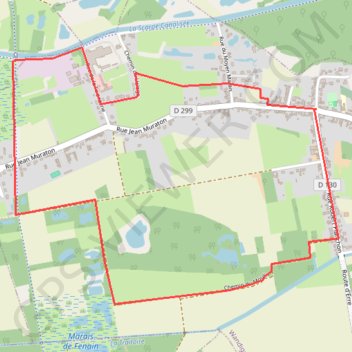 Itinéraire Circuit du Prieuré (Wandignies-Hamage), distance, dénivelé, altitude, carte, profil, trace GPS