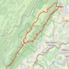 Itinéraire Haute-Chaîne du Jura, distance, dénivelé, altitude, carte, profil, trace GPS