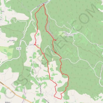 Itinéraire Les gorges de Landorre - Cambayrac, distance, dénivelé, altitude, carte, profil, trace GPS