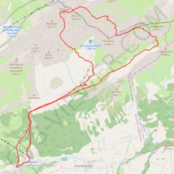 Itinéraire Altmann Sattel, distance, dénivelé, altitude, carte, profil, trace GPS