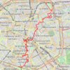 Itinéraire Paris à pied (Nord-Sud), distance, dénivelé, altitude, carte, profil, trace GPS