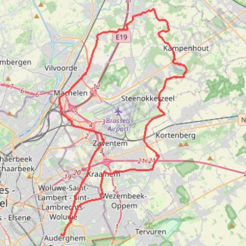 Itinéraire peutie, distance, dénivelé, altitude, carte, profil, trace GPS