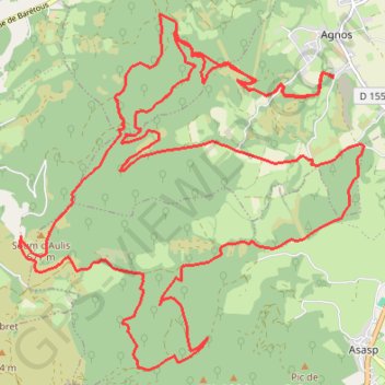 Itinéraire agnos enduro, distance, dénivelé, altitude, carte, profil, trace GPS