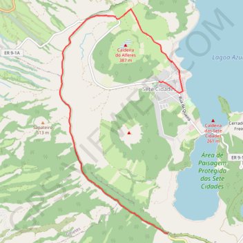 Itinéraire PR 03 SMI Vista do Rei, distance, dénivelé, altitude, carte, profil, trace GPS