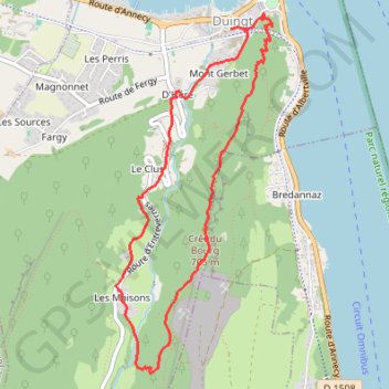 Itinéraire Le Taillefer, distance, dénivelé, altitude, carte, profil, trace GPS