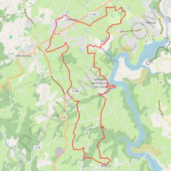 Itinéraire Escapade dans les Gouttes de la Loire - Lentigny, distance, dénivelé, altitude, carte, profil, trace GPS