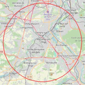 Itinéraire Covid 10 km, distance, dénivelé, altitude, carte, profil, trace GPS