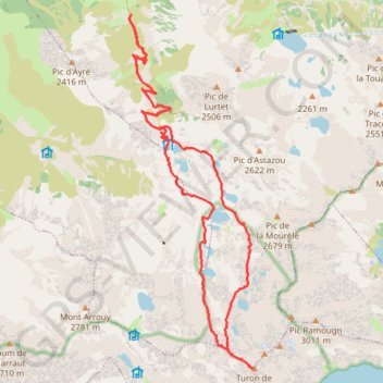 Itinéraire Turon-neouville, distance, dénivelé, altitude, carte, profil, trace GPS