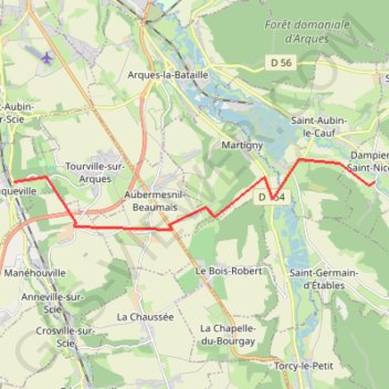 Itinéraire Route 1, distance, dénivelé, altitude, carte, profil, trace GPS