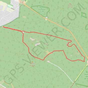Itinéraire Rando douce Apremont, distance, dénivelé, altitude, carte, profil, trace GPS