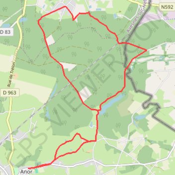 Itinéraire Circuit des Gabelous, distance, dénivelé, altitude, carte, profil, trace GPS