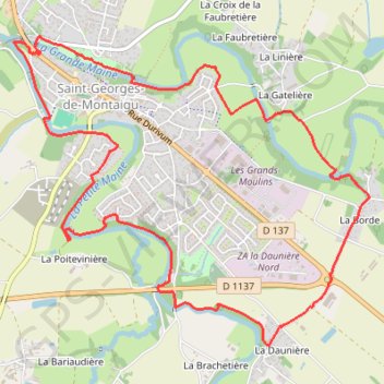 Itinéraire new, distance, dénivelé, altitude, carte, profil, trace GPS