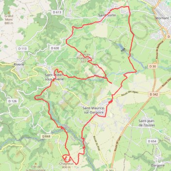 Itinéraire Untitled, distance, dénivelé, altitude, carte, profil, trace GPS