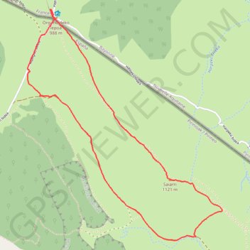 Itinéraire SAIARRI ou SAYARRE depuis le col d'Orgambide, distance, dénivelé, altitude, carte, profil, trace GPS