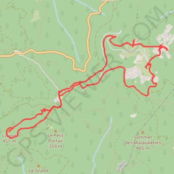 Itinéraire Du Malpey au Mont Vinaigre et Aigre, distance, dénivelé, altitude, carte, profil, trace GPS