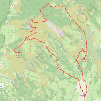 Itinéraire LEGATE 27 15:52:57, distance, dénivelé, altitude, carte, profil, trace GPS