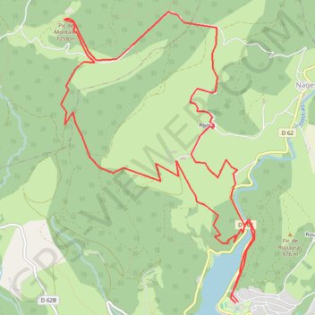 Itinéraire Roc Montalet, distance, dénivelé, altitude, carte, profil, trace GPS