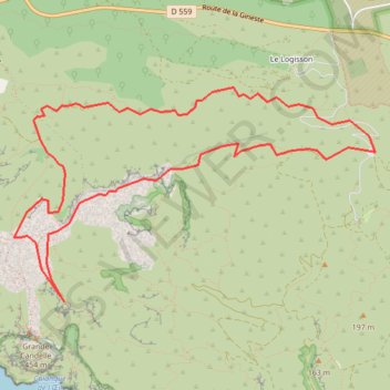 Itinéraire Gardiole - Cap Gros, distance, dénivelé, altitude, carte, profil, trace GPS
