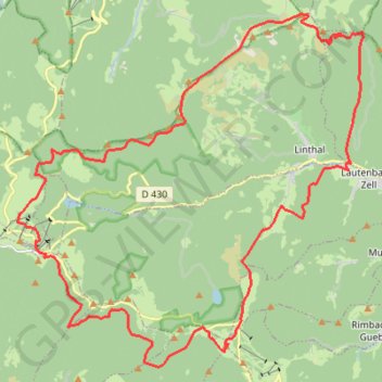 Itinéraire Petit et Grand Ballon, distance, dénivelé, altitude, carte, profil, trace GPS