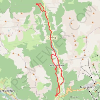 Itinéraire trace, distance, dénivelé, altitude, carte, profil, trace GPS