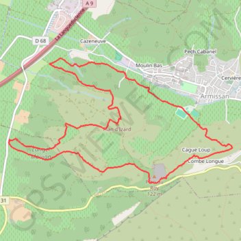 Itinéraire angel armissan carriere, distance, dénivelé, altitude, carte, profil, trace GPS