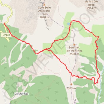 Itinéraire Serre Chevalier 2024 J2., distance, dénivelé, altitude, carte, profil, trace GPS