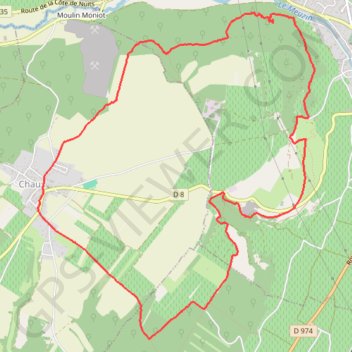 Itinéraire Trous légers de Nuits Saint Georges, distance, dénivelé, altitude, carte, profil, trace GPS