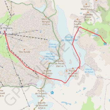 Itinéraire Dome de Polset, distance, dénivelé, altitude, carte, profil, trace GPS