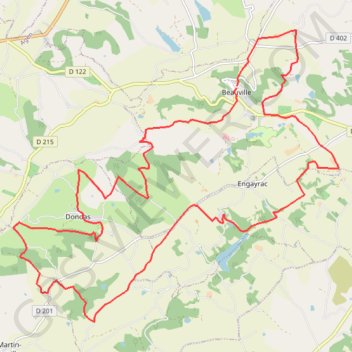 Itinéraire Rando Beauville, distance, dénivelé, altitude, carte, profil, trace GPS