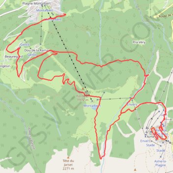 Itinéraire Les envers 2, distance, dénivelé, altitude, carte, profil, trace GPS