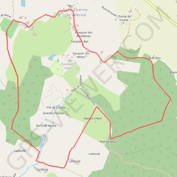 Itinéraire Saint-Etienne-de-Villeréal, autour du camping des Ormes - Pays du Dropt, distance, dénivelé, altitude, carte, profil, trace GPS