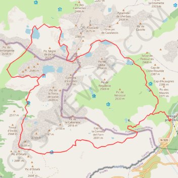 Itinéraire Andorre -complet- Août 2019, distance, dénivelé, altitude, carte, profil, trace GPS