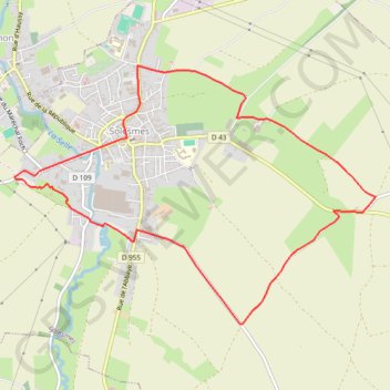Itinéraire Au Pays de Barbari - Solesmes, distance, dénivelé, altitude, carte, profil, trace GPS