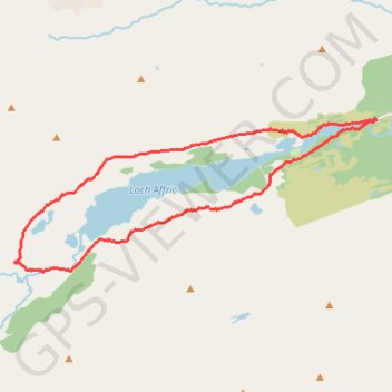 Itinéraire Glen Affric, distance, dénivelé, altitude, carte, profil, trace GPS