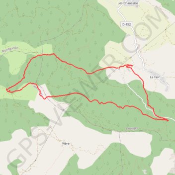 Itinéraire Croix des PRES, distance, dénivelé, altitude, carte, profil, trace GPS