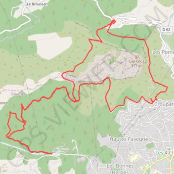 Itinéraire Chateauvallon, distance, dénivelé, altitude, carte, profil, trace GPS