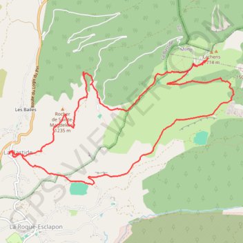 Itinéraire La Montagne de Lachens, distance, dénivelé, altitude, carte, profil, trace GPS