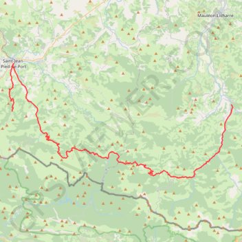 Itinéraire J8 1508 De Saint-Michel à Tardets Sorholus, distance, dénivelé, altitude, carte, profil, trace GPS