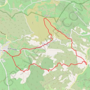 Itinéraire Azillanet La Ramière et les hauteurs de Marceau, distance, dénivelé, altitude, carte, profil, trace GPS