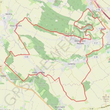 Itinéraire La Tranchée de Lorette, distance, dénivelé, altitude, carte, profil, trace GPS