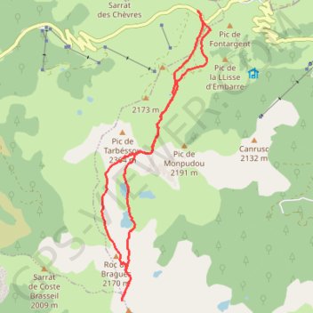 Itinéraire Ax Pailhères Etangs Bleu Noir Rabassoles, distance, dénivelé, altitude, carte, profil, trace GPS