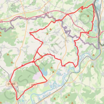 Itinéraire Circuit route à Boust, distance, dénivelé, altitude, carte, profil, trace GPS